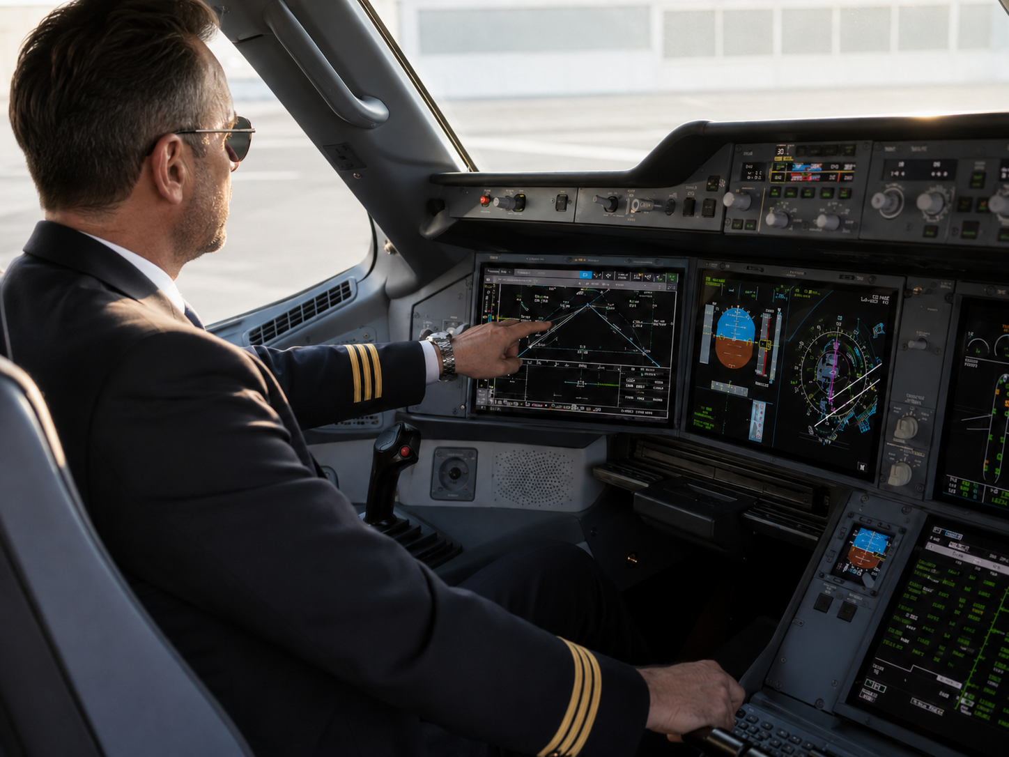 Instrumentos de vuelo y navegación en cabina